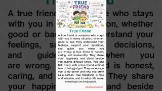 True Friend — The Real Meaning of Friendship in Life #english #speakconfidentenglish #learnenglish