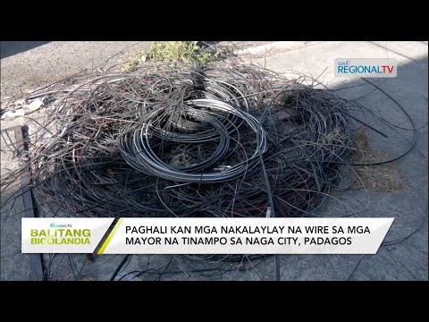 5Balitang Bicolandia: Paghali kan dangling wires sa mga mayor na tinampo sa Naga City, nagpapadagos