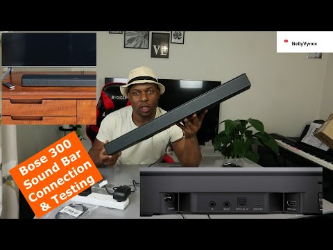 How to Connect Bose 300 Sound Bar To Bluetooth Smart Phone And Testing