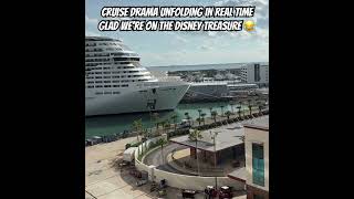 Cruise chaos at port 🚨 #msc #disneycruise #portcanaveral