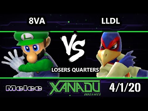S@X 347 Online Losers Quarters - 8va (Luigi) Vs. LLDL (Falco, Fox) Smash Melee - SSBM