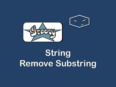 string remove substring in groovy