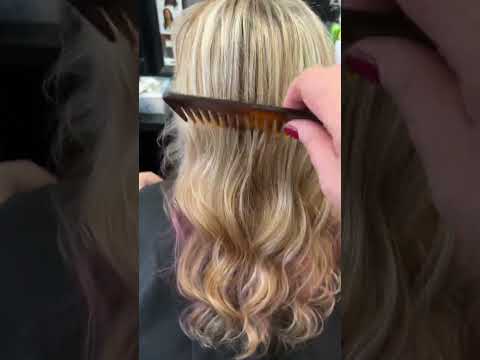 Blonde With PINK PEEK A BOO Highlights