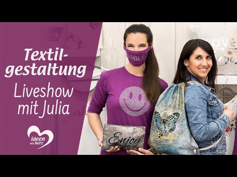 Textilgestaltung - Facebook live vom 04.05.2020 - Basteln mit Julia - Ideen mit Herz