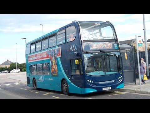 Full Thrash and Insanely fast: Arriva North East 7556 (SN15LLG) Dennis Trident 2/Enviro 400