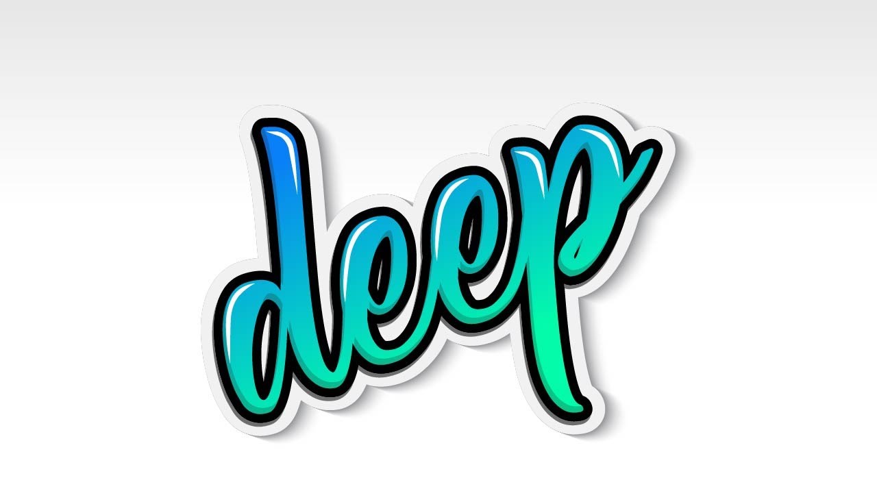 Text effect tutorial (Adobe illustrator) (Text Effect 6)