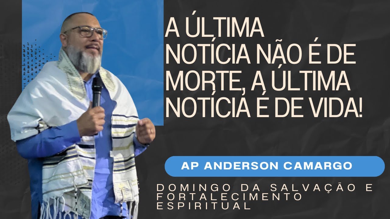 Domingo 8:00. Pregação: A última notícia não é de morte, a última notícia é de vida!