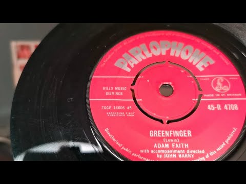 Greenfinger ~ Adam Faith ~ 1960 Parlophone 45rpm ~ 1963 Bush SRP31D Record Player