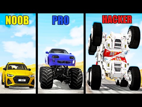 NOOB vs PRO vs HACKER #47 - Beamng drive