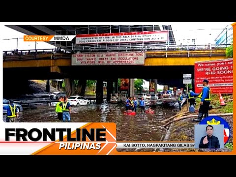 Drainage na itinuturong sanhi ng baha sa SLEX-Bicutan, ininspeksyon Frontline Pilipinas