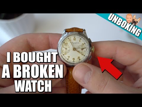 1950s Baume & Mercier Vintage Chronograph Watch Unboxing Video