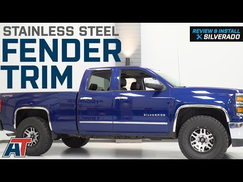 2014-2018 Silverado Stainless Steel Fender Trim - Polished Review & Install