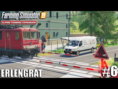 Selling Wheat w/ Train & Baling Straw | Alpine DLC | ERLENGRAT | Farming Simulator 19 | #6