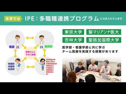薬学科 ワンキャンパスの薬科大学だからこそ学べる薬学教育の魅力