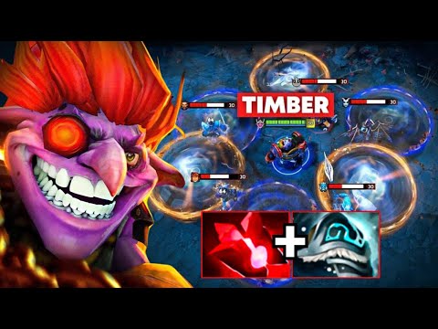 Insane Damage Bloodstone + Shiva Builds 7.37 Patch Timbersaw 38Kills Dota 2
