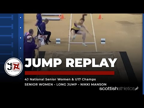 JUMP REPLAY | 4J National Senior & U17 Champs - Nikki Manson - Senior Women's Long Jump
