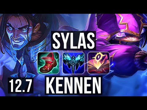 SYLAS vs KENNEN (TOP) | 7 solo kills, 67% winrate, Legendary, 15/3/9 | KR Master | 12.7