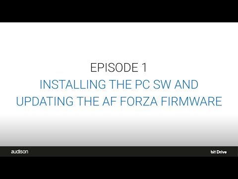 Episode 1 - Installing the bit Drive software and updating the AF bit firmware