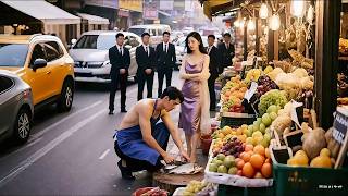 惡霸將賣魚小夥的攤位踹翻，怎料小伙1個電話就讓4大天王親自趕來跪地求饒，路過的美女總裁看見小夥實力後，帶著萬億家產前來求娶#战神