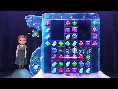 Frozen Free Fall: Snowball Fight Level 8 Walkthrough - No Power Ups