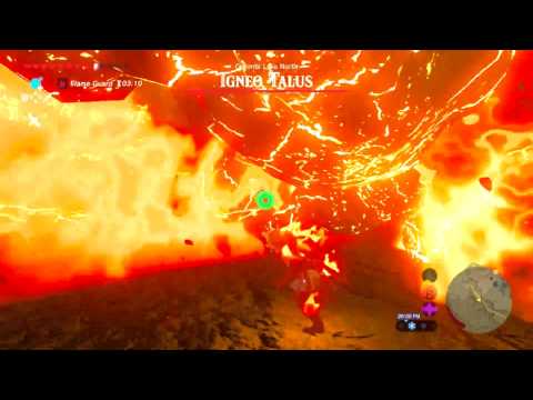 Fierce Deity DESTROYS Igneo Talus - Zelda Breath of the Wild