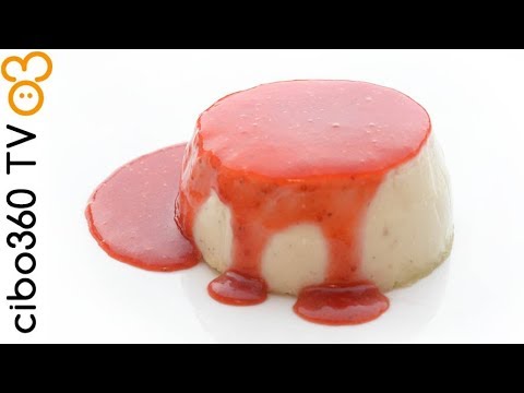 Panna cotta alle fragole (senza colla di pesce)