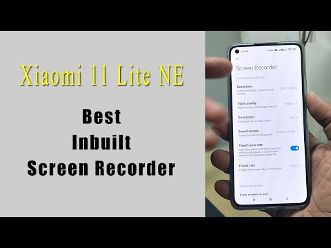 Xiaomi 11 Lite NE | Best Inbuilt screen recorder