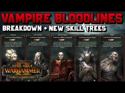 Vampire Count Bloodlines - Breakdown, New Skill Trees, Abilities & Lore | Total War: Warhammer 2