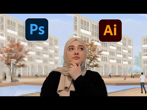 STOP Using PHOTOSHOP? Photoshop vs Illustrator for Architects!