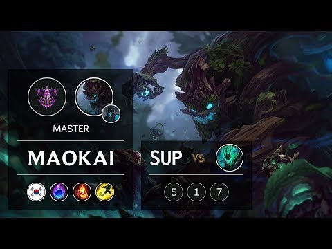 Maokai Support vs Thresh - KR Master Patch 9.5