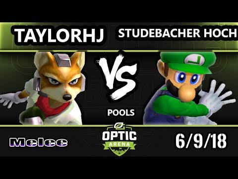 Optic Arena SSBM - TaylorHJ (Fox, Marth) Vs. TLOC | Studebacher Hoch (Luigi) Smash Melee Pools