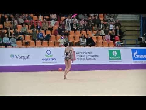 Nurinisso Usmanova (UZB)  ribbon   Grand Prix Moscow 2017