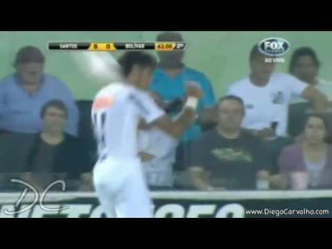 NEYMAR JR. Back Pass / Passe de costas (SANTOS 8X0 BOLIVAR) HD