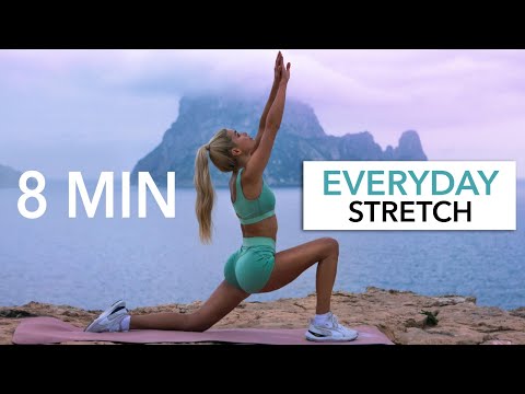8 MIN EVERYDAY STRETCH - for stiff muscles, after your workout & before bed I Pamela Reif