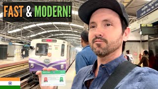 $0.50 KOLKATA Metro Rides 🇮🇳 First Metro in INDIA!