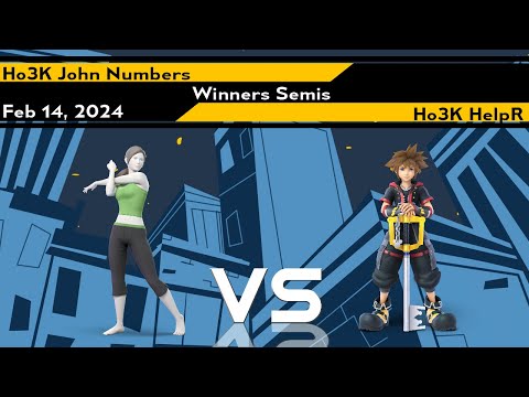 Xeno331 Winners Semis - John Numbers (Wii Fit Trainer) vs HelpR (Sora) - SSBU Ultimate Tournament