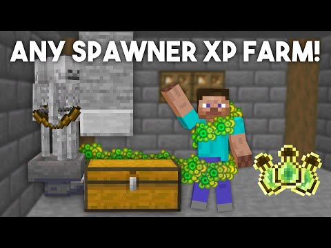 OinkOink - EASIEST Zombie & Skeleton Mob Spawner XP Farm | Minecraft 1.20 Tutorial