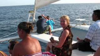 preview picture of video 'Mystic Man Sunset Catamaran Cruise, St. Lucia'