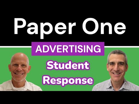 IB ENGLISH A: Paper 1 - Advertising - Student Response