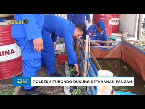 DUKUNG KETAHANAN PANGAN, SATPOLAIRUD POLRES SITUBONDO TEBAR BIBIT LELE