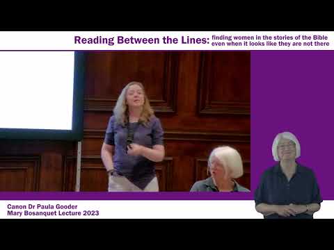 Canon Dr Paula Gooder - Reading Between the Lines - Mary Bosanquet Lecture 2023 (with BSL)