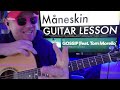 How To Play GOSSIP - MÅNESKIN Guitar Tutorial (feat. Tom Morello)