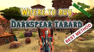 WoW 9.2.5+ - How to get Darkspear Reputation Tabard