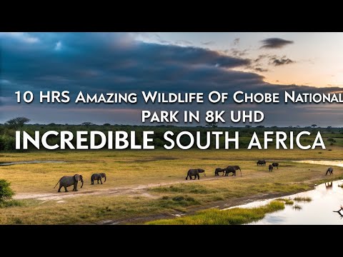 10 HRS Amazing Wildlife of Chobe National Park in 8K UHD - Incredible South Africa"