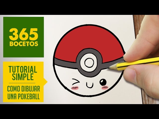 Video COMO DIBUJAR UNA POKEBALL KAWAII PASO A PASO 