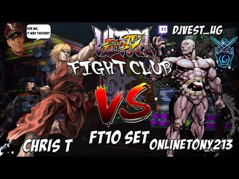 USF4 Fight Club - Chris T VS OnlineTony213 FT10 Set