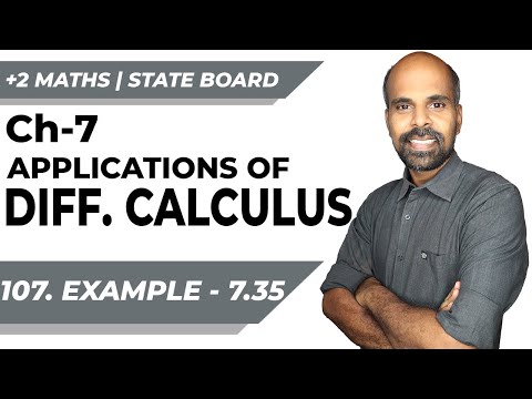 +2 | example 7.35 | Applications of Diff. Calculus | Class 12 | State Board | ram maths