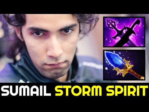 SUMAIL Signature Hero Storm Spirit with 1050 XPM Scepter Build Dota 2