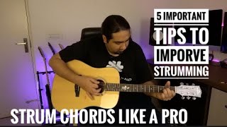 Video thumbnail for 5 Important Tips for Improving Strumming by The Guitar Chronicles