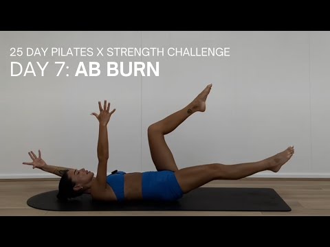 25 DAY PILATES CHALLENGE | DAY 7 | 20 MINUTE AB BURN | No Equipment Core Workout | Abs and Waist